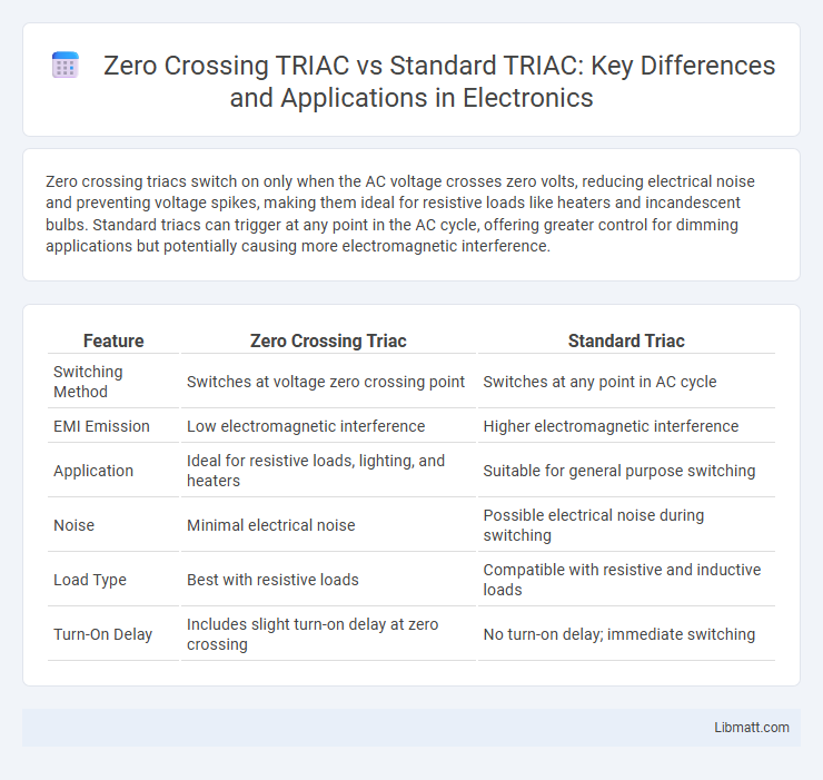 Zero Crossing TRIAC vs Standard TRIAC: Key Differences and Applications in Electronics